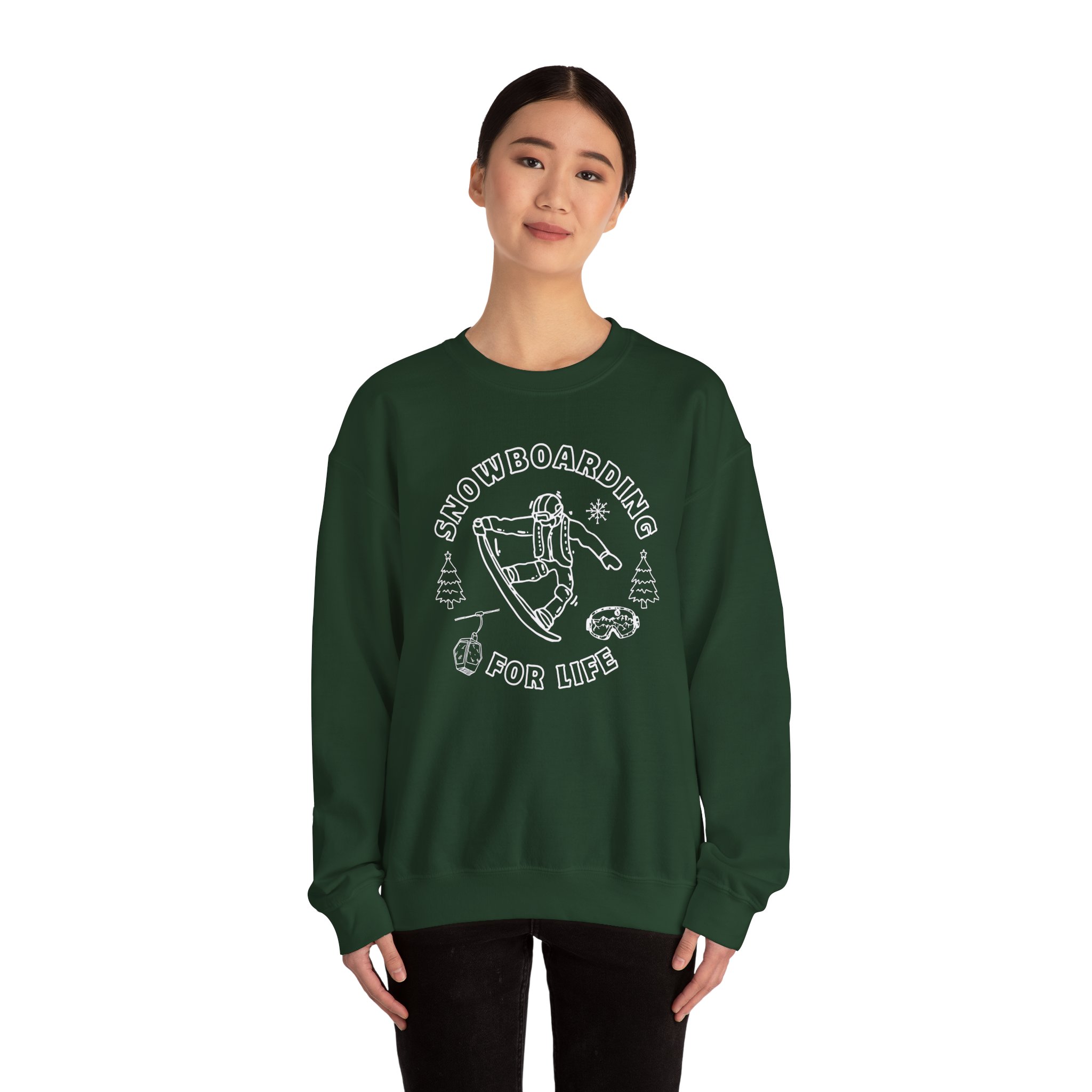 snowboarding crewneck sweatshirt retro snowboarder graphic snowboarding crewneck sweatshirt retro snowboarder graphic