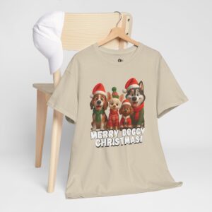Pagrindinis t shirt — cute santa puppies