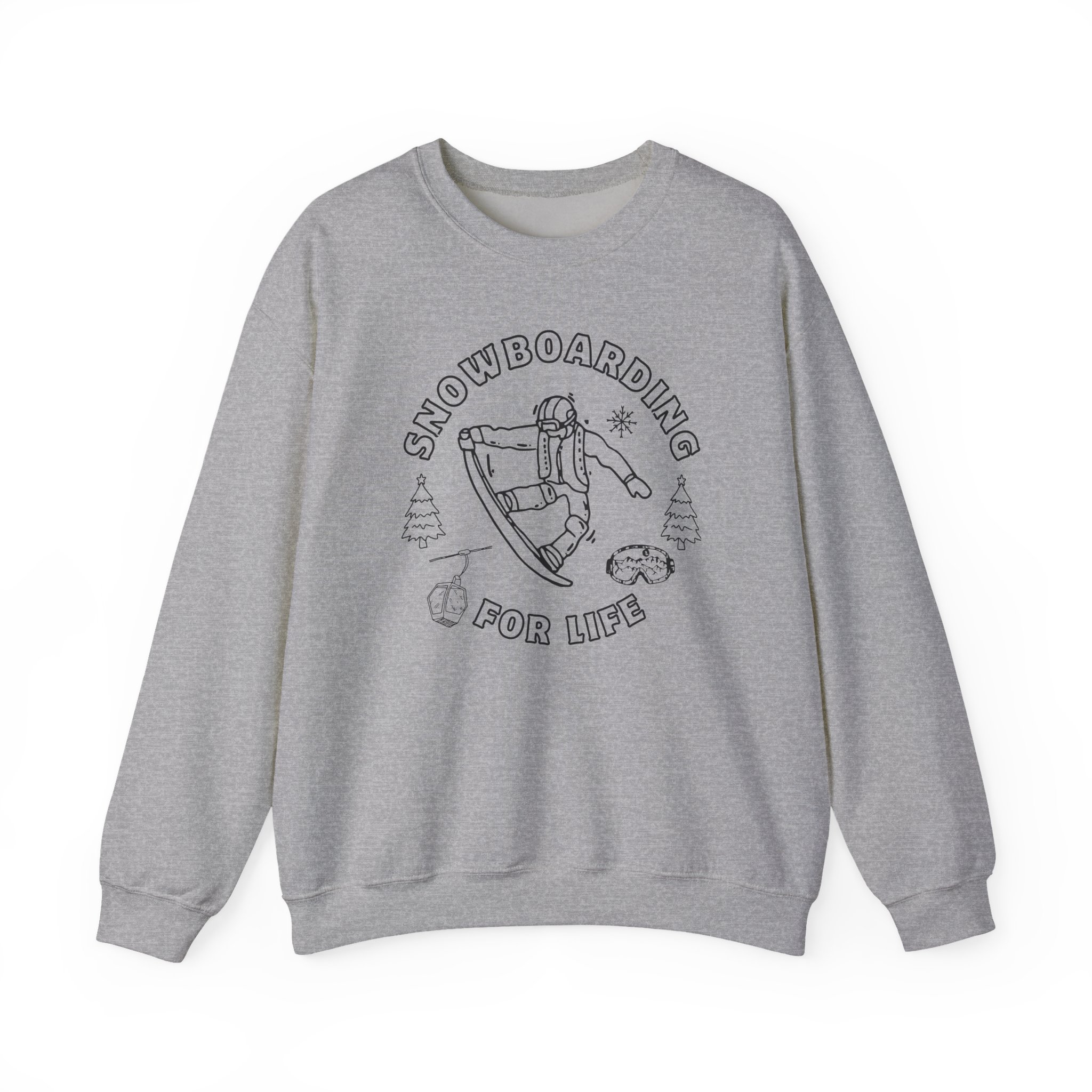 snowboarding crewneck sweatshirt retro snowboarder graphic snowboarding crewneck sweatshirt retro snowboarder graphic