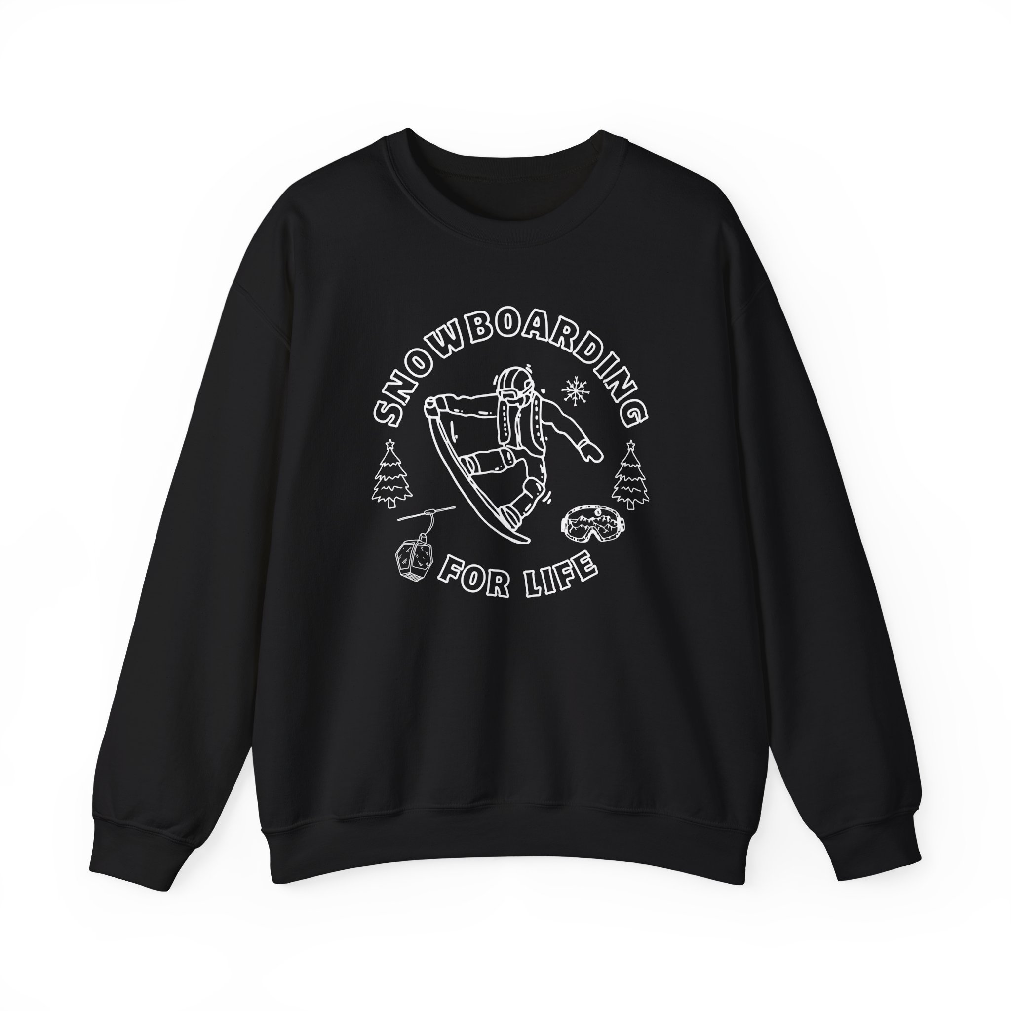 snowboarding crewneck sweatshirt retro snowboarder graphic snowboarding crewneck sweatshirt retro snowboarder graphic