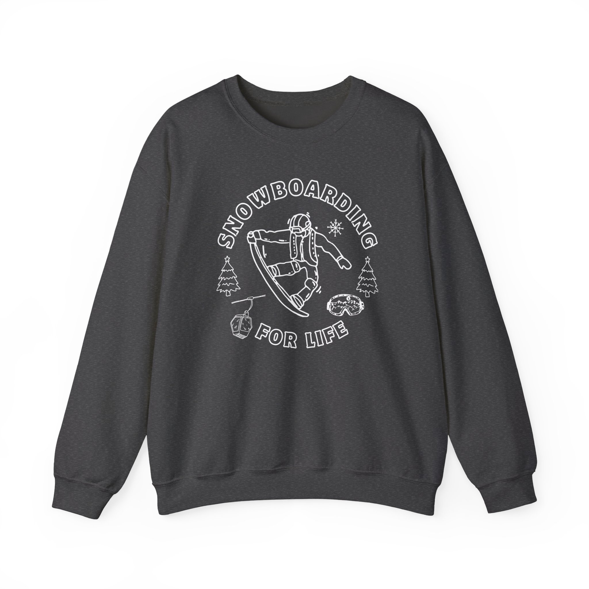 snowboarding crewneck sweatshirt retro snowboarder graphic snowboarding crewneck sweatshirt retro snowboarder graphic