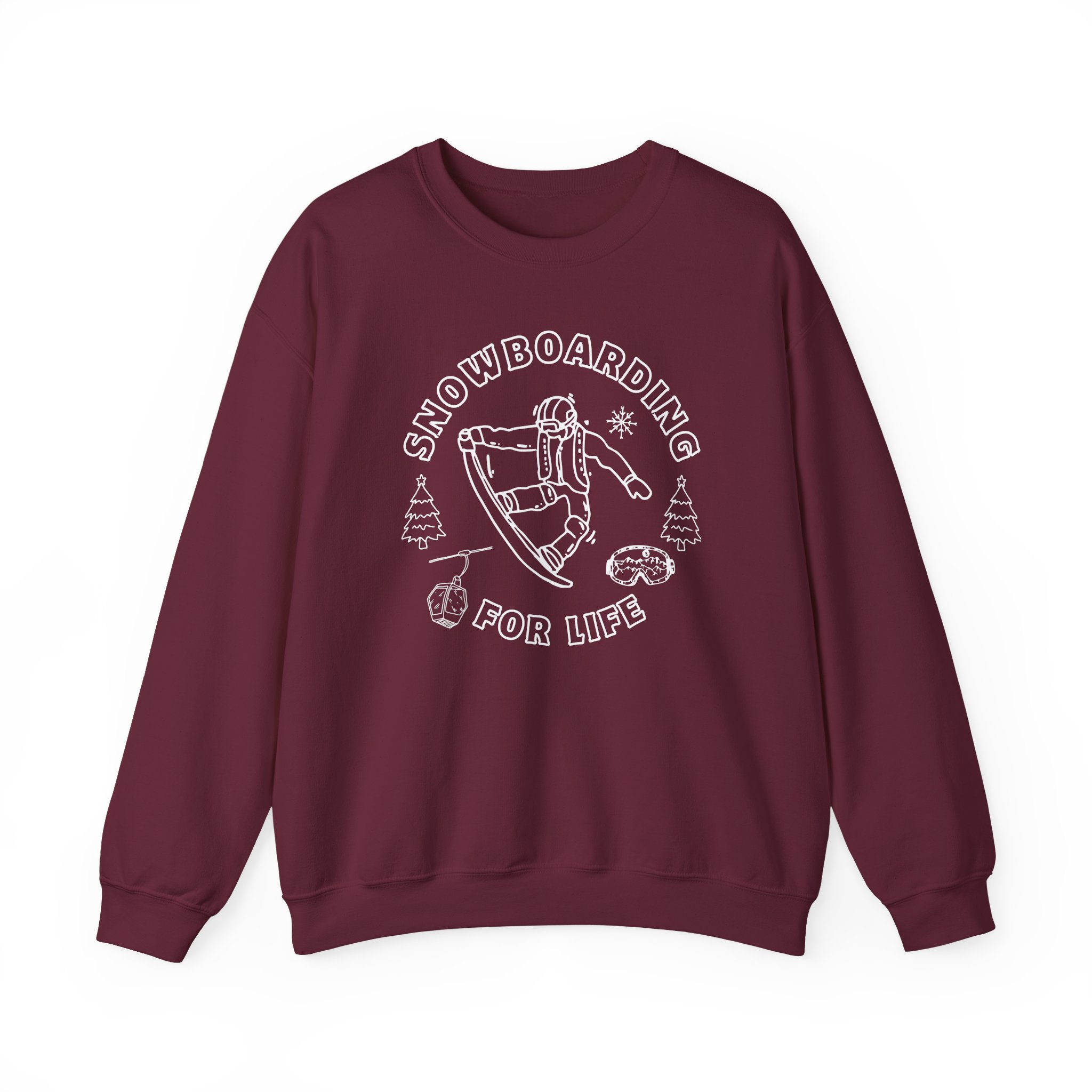 snowboarding crewneck sweatshirt retro snowboarder graphic snowboarding crewneck sweatshirt retro snowboarder graphic